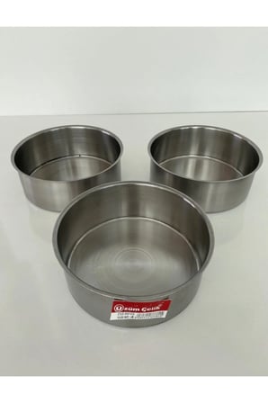 3 Lü Sefer Tası 1 Kişilik Yemek Saklama Kabı 13X5 CM