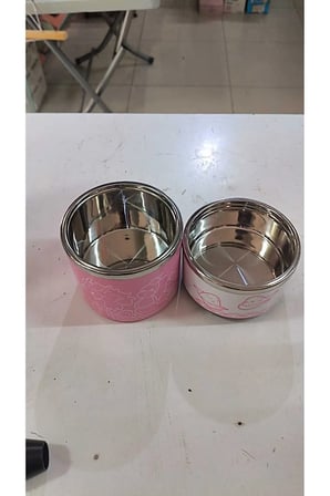 2 BÖLMELİ PASLANMAZ ÇELİK YEMEK TERMOSU