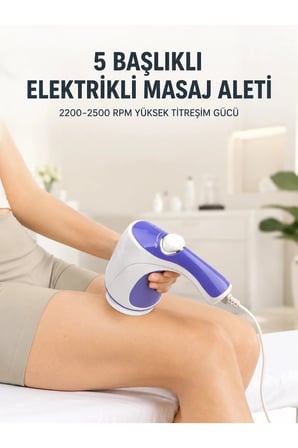 Yüksek Titreşimli Elektrikli Masaj Aleti, Rahatlatıcı ve Vücut Bakım Cihazı
