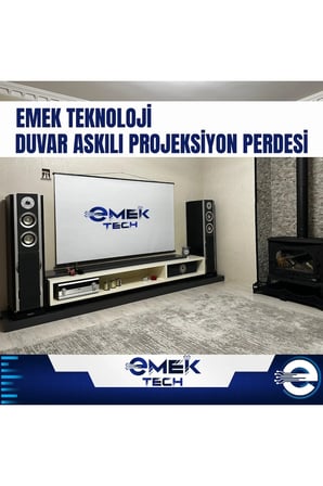 Taşınabilir Akıllı Kumaş Projeksiyon Perdesi 150x105cm, Işık Geçirmez, 4K-8K