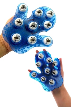 Tam Vücut Masaj Eldiveni, 9 Bilyeli Rahatlatıcı ve Kolay Kullanım