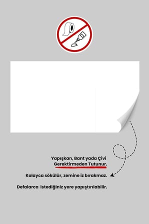 Özel Boyutlu Ev Sineması Projeksiyon Perdesi, Yapıştırıcı Gereksiz