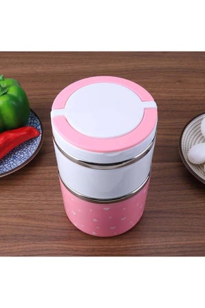 2 Katlı Tutacaklı Sefer Tası Yemek Termosu