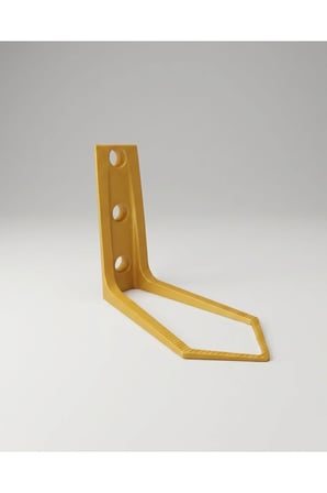 3'lü Şarap Standı Rafı - Masa Üstü Şaraplık 25x34 cm GOLD