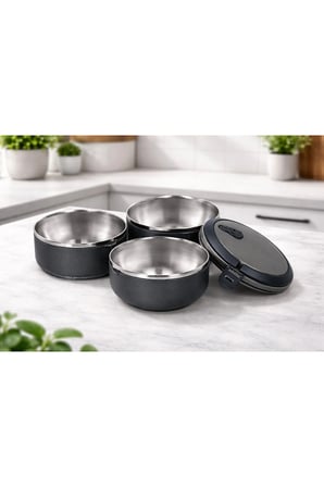 3 Katlı Yemek Termosu Sefer Tası Saklama Kabı