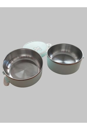 Sızdırmaz 2 Katlı Yemek Termosu Sefer Tası 14.5x 14.5 cm
