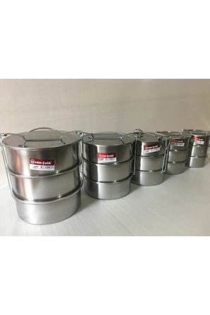 Sefer Tası 3 Lü 5 Kişilik Yemek Saklama Kabı 21x7 Cm