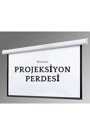 100x100 Projektör Perdesi, Zincirli, Kolay Kurulum ve Yüksek Performans
