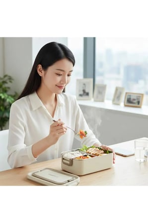 2000 ml 2 Kat Paslanmaz Çelik Çorba Kaseli Bento Sefer Tası