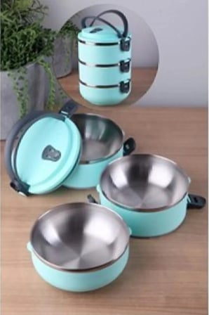 3 Katlı Yemek Termosu Sefer Tası Saklama Kabı 1,8 Lt