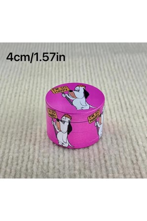 Sevimli Karakter Desenli Metal Öğütücü, Keskin Dişli, Şık ve Eğlenceli