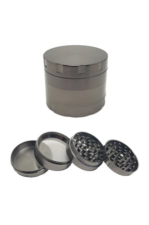 Gri 55mm Herbal Öğütücü Parçalayıcı, Tütün ve Baharat İçin Ideal