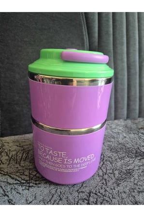 2 KATLI PASLANMAZ ÇELİK LUNCH BOX 660+400ML