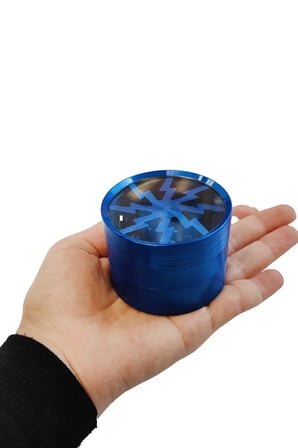 Mavi 63mm Herbal Öğütücü Parçalayıcı, Pratik ve Dayanıklı Tasarım