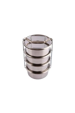 4 Lü Tek Kişilik Sefer Tası 12x6 cm