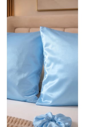 Parlak Saten Yastık Kılıfı 50x70 cm 2'li Set