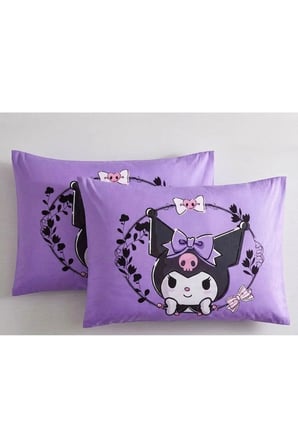 Zorluteks 2'li Kuromi Model % 100 Pamuk Kumaş Yastık Kılıfı 50x70 cm