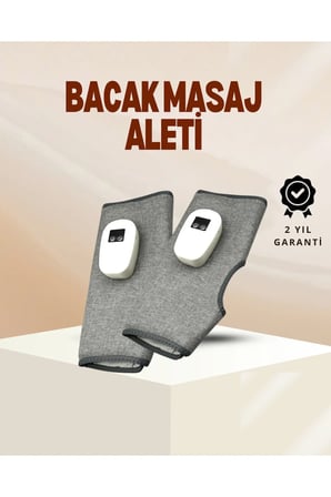 Kablosuz Isıtmalı Baldır Masaj Aleti, 3 Hava Basınçlı, Titreşimli ve Sıcak Kompres