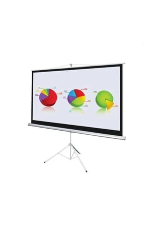 T120 240x200 cm Tripod Projektör Perdesi, yüksek performans ve şık tasarım