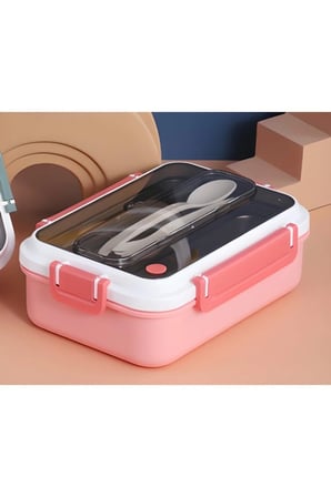 Pembe Yemek Kabı Sefer Tası Lunch Box