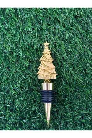 Yılbaşı Temalı Gold Metal Şişe Tıpası