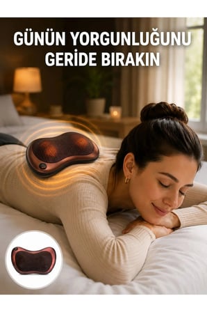 Taşınabilir Çok Fonksiyonlu Masaj Cihazı – Boyun, Bel, Sırt ve Ayak Rahatlığı