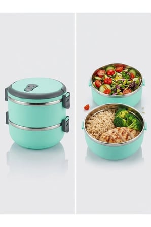 2 Katlı Sızdırmaz Yemek Termosu Sefer Tası 1.5 L