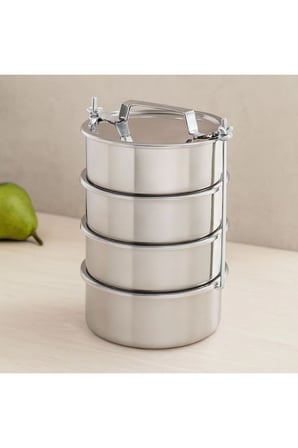 Çelik Sefer Tası 14 cm 4'lü Set 4.5 cm Derinlik