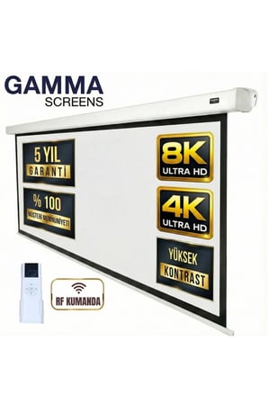 240x200 Motorlu Projeksiyon Perdesi, yüksek çözünürlük ve otomatik hareket