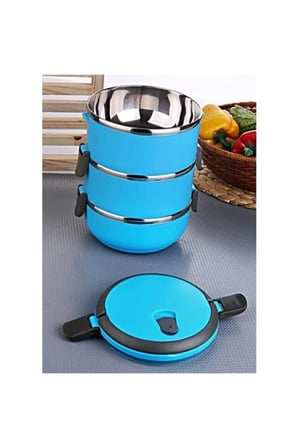 3 Katlı Sızdırmaz Yemek Termosu Sefer Tası