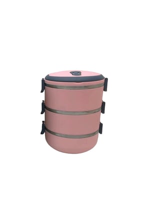 Yemek Termosu Açık Pembe 3lü Sefer Tası 1.8lt
