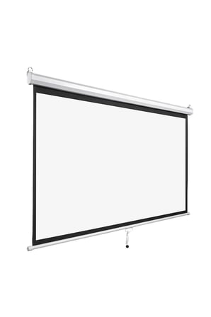 180x180cm Siyah Arkası Storlu Projeksiyon Perdesi