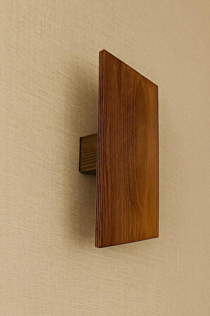 Yansıtma Tasarımlı Çift Yönlü Ahşap Salon Hol Cafe Otel Duvar Aplik Avize