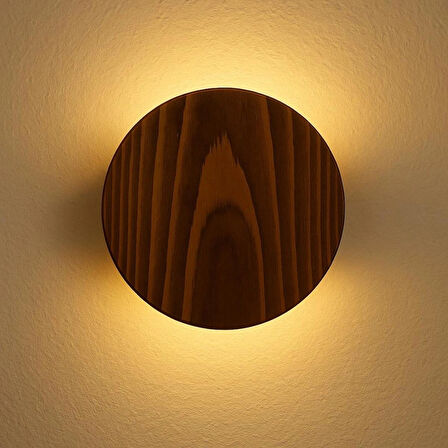 Yansıtma Tasarımlı Çift Yönlü Ahşap Salon Hol Cafe Otel Duvar Aplik Avize Gece lambası Duvar Lambası