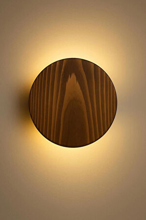 Yansıtma Tasarımlı Çift Yönlü Ahşap Salon Hol Cafe Otel Duvar Aplik Avize Gece lambası Duvar Lambası