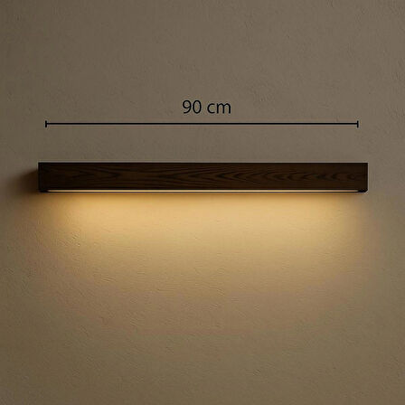 Yansıtma Tasarımlı Tek Yönlü Ahşap Salon Hol Cafe Otel Duvar Aplik Avize