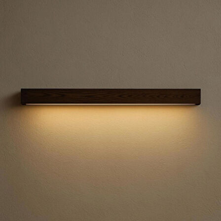 Yansıtma Tasarımlı Tek Yönlü Ahşap Salon Hol Cafe Otel Duvar Aplik Avize