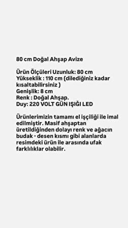 Ahşap Avize Rustik Dekoratif Yemek Odası Salon Cafe Aydınlatma