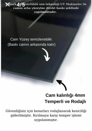 4mm Tamperli Uv Baskı Uhd gerçek Cam Tablo Ev Ofis Duvar Dekor Hediyelik Tablo ayet el kürsi islam i  MANEVİ Dini mevlana dua ilim premium Marka Allah sağlam canlı deluxe tablo mescid  altın siyah