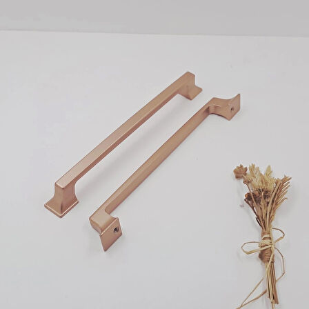 Ay-Az Kulp Kürdevan 160MM Modern Şık Metal Rose Gold Mutfak Banyo Dolap Çekmece Kulpu