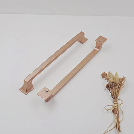 Ay-Az Kulp Kürdevan 160MM Modern Şık Metal Rose Gold Mutfak Banyo Dolap Çekmece Kulpu