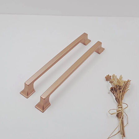 Ay-Az Kulp Kürdevan 160MM Modern Şık Metal Rose Gold Mutfak Banyo Dolap Çekmece Kulpu