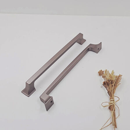 Ay-Az Kulp Kürdevan 160MM Modern Şık Metal Bronz Mutfak Banyo Dolap Çekmece Kulpu