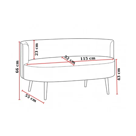Sydney 2+1+1 Welsoft Tüylü Yumuşak Kumaş Balkon Çay Seti Koltuk Takımı - Ahşap Ayak - Yeşil