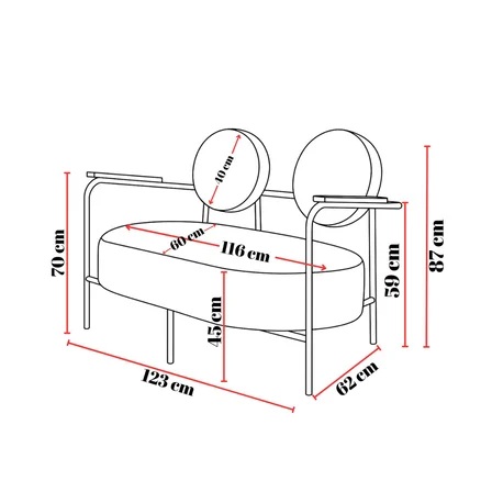 Venüs 2+1+1 Soft Kumaş Ofis & Büro İş Yeri Bekleme Koltuğu Takımı – Cappuccino Metal İskelet - Antra