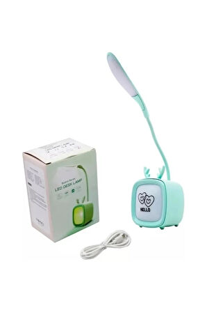 Winnboss Şarjı Akrobatik Başlı 3 Kademeli Masa Ve Gece Lambası Led Gün Işığı Mavi Renk NO 5