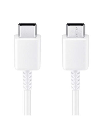 Samsung (EP-DN980) Usb-C To Usb-C (3A) 25W Hızlı Şarj ve Data Kablosu 1 Metre Beyaz