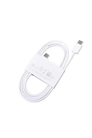 Samsung (EP-DN980) Usb-C To Usb-C (3A) 25W Hızlı Şarj ve Data Kablosu 1 Metre Beyaz