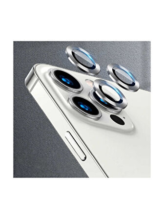 İphone 11 Pro/11 Pro Max/12 Pro Silver Uyumlu Kamera Lens Koruyucu Cam