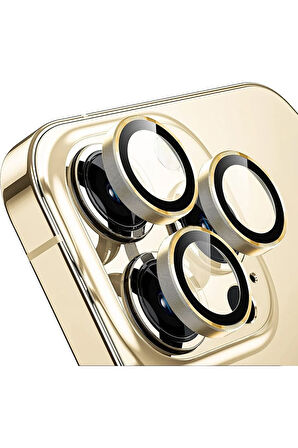 İphone 14 Pro Ve 14 Pro Max Gold Uyumlu Kamera Lens Koruyucu Cam